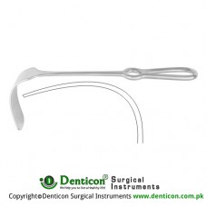 Mikulicz Liver Retractor Stainless Steel, 25 cm - 9 3/4" Blade Size 90 x 35 mm